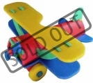 MALÝ GÉNIUS 3D puzzle Dvouplošník 29 dílků