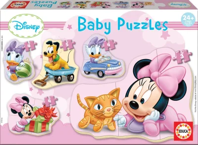 Baby puzzle Minnie 5v1 (3-5 dílků)