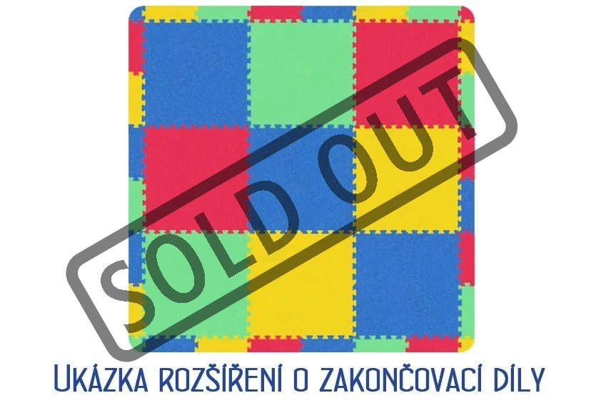 MALÝ GÉNIUS Pěnový koberec XL 9 silný 0+ (modrý)