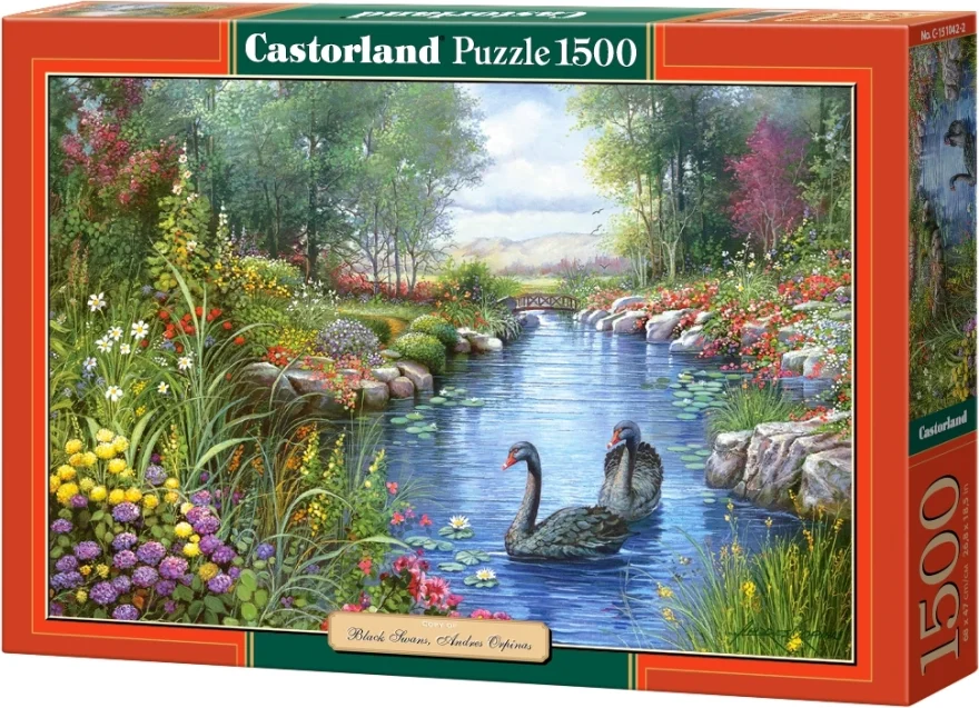 CASTORLAND Puzzle Černé labutě 1500 dílků