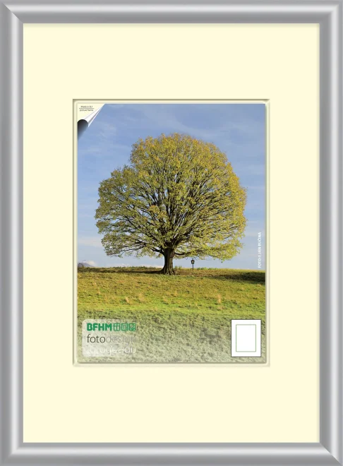 BFHM Plastový rám na puzzle 70x50 - stříbrný