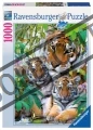 RAVENSBURGER Puzzle Tygří rodinka 1000 dílků