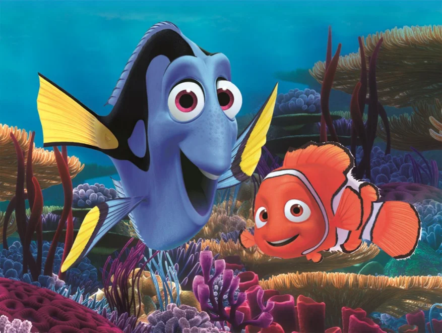 DINO Obrázkové kostky Hledá se Nemo, 12 kostek