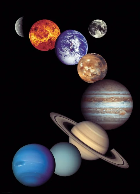 EUROGRAPHICS Puzzle NASA - Sluneční soustava 1000 dílků