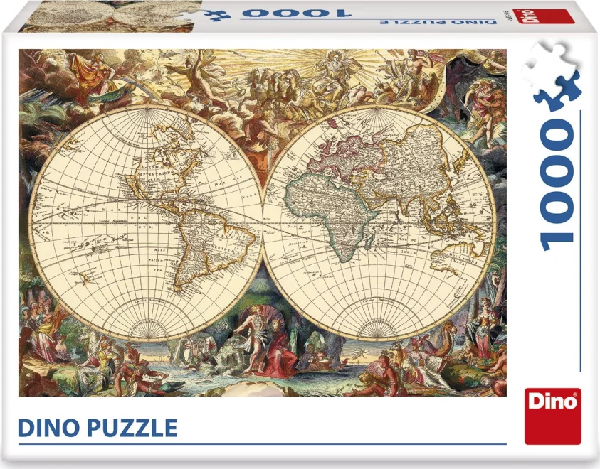 DINO Puzzle Historická mapa 1000 dílků