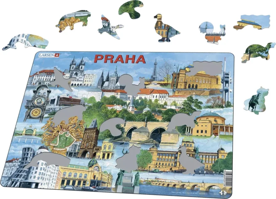 Deskové puzzle Larsen Praha 66 dílků