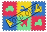 MALÝ GÉNIUS Pěnové puzzle MAXI 6 Dopravní prostředky 8mm (mix-4)