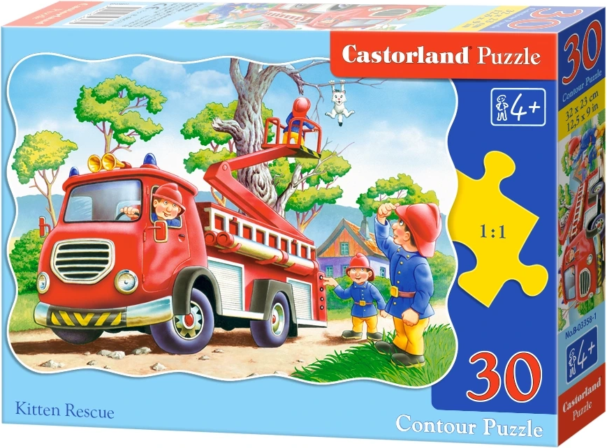 CASTORLAND Puzzle Záchrana koťátka 30 dílků