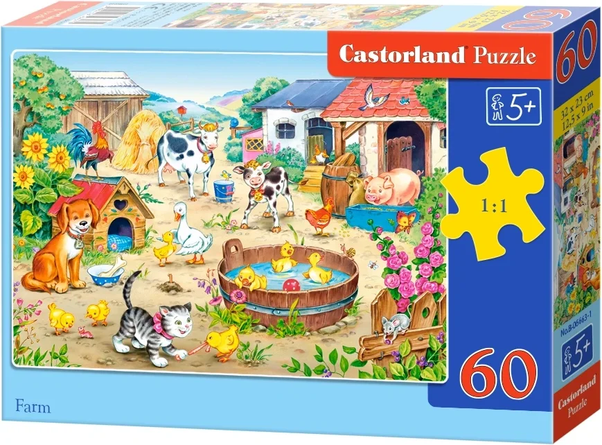 CASTORLAND Puzzle Farma 60 dílků