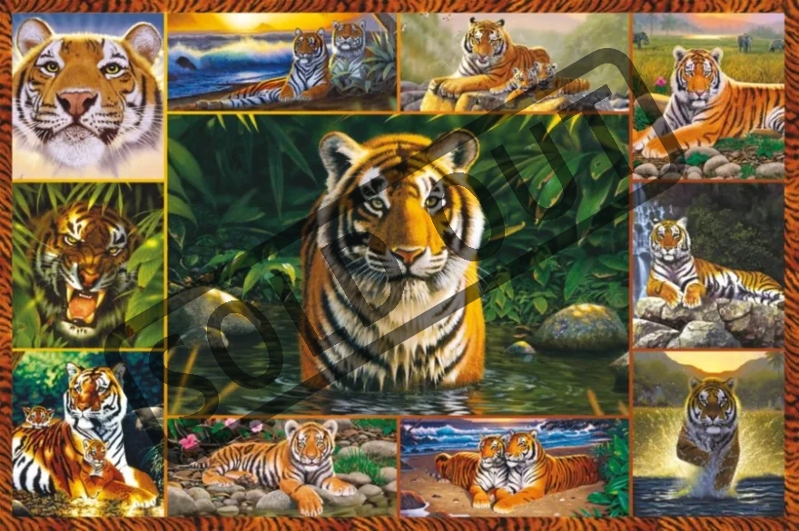 RAVENSBURGER Puzzle Tygří svět 5000 dílků