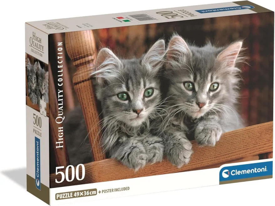 CLEMENTONI Puzzle Koťátka 500 dílků