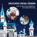CubicFun Svítící 3D puzzle Zámek Neuschwanstein 128 dílků