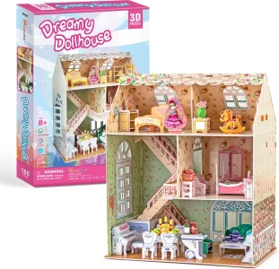 3D puzzle Cubicfun Vysněný domeček pro panenky 160 dílků