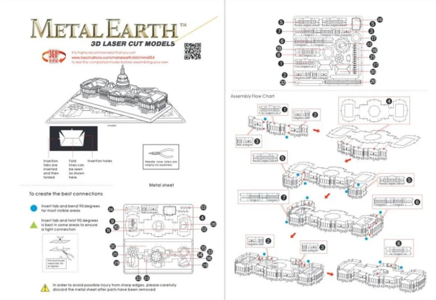 METAL EARTH 3D puzzle Kapitol