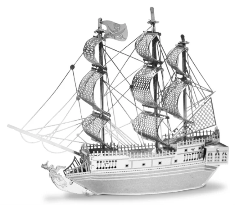 METAL EARTH 3D puzzle Black Pearl (Černá perla)