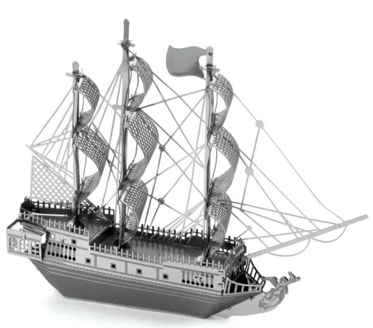 METAL EARTH 3D puzzle Black Pearl (Černá perla)