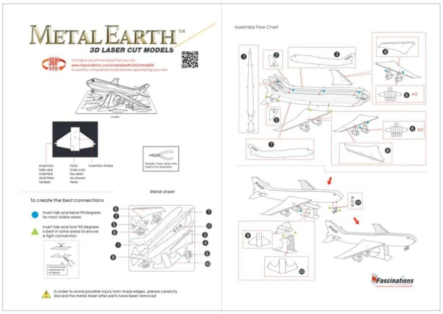 METAL EARTH 3D puzzle Dopravní letadlo Boeing 747