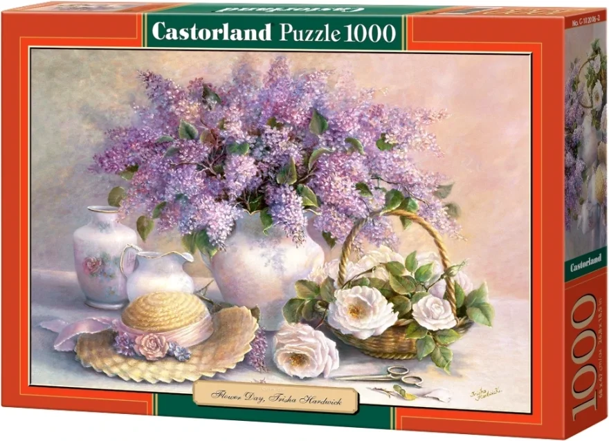 CASTORLAND Puzzle Květiny - šeříky a růže 1000 dílků