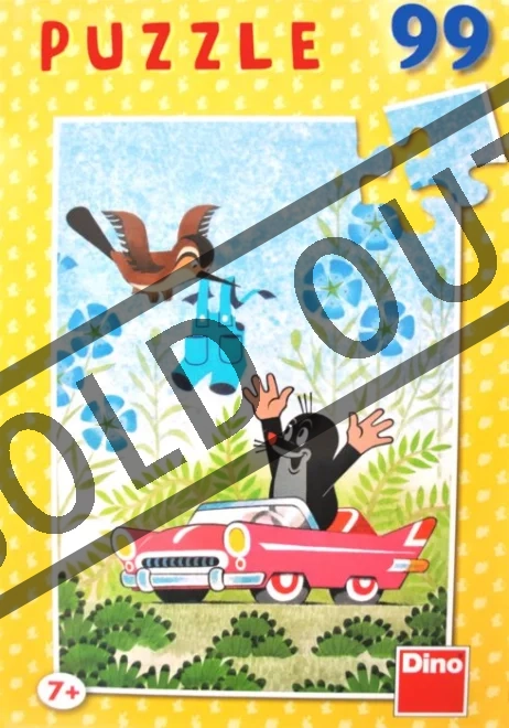 DINO Puzzle Krtek a kalhotky, v autíčku 99 dílků