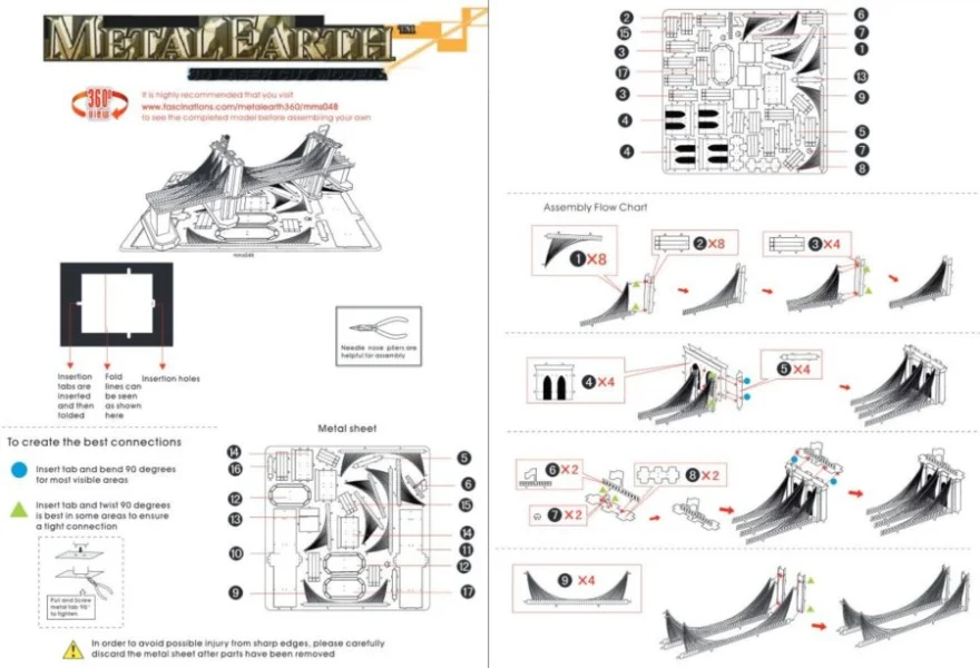 METAL EARTH 3D puzzle Brooklynský most