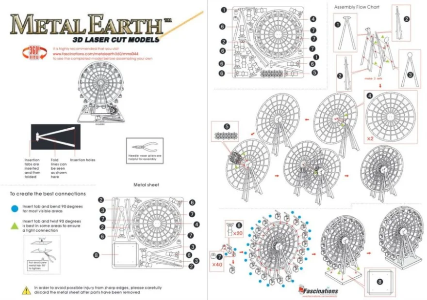 METAL EARTH 3D puzzle Ruské kolo