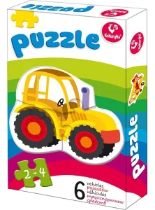 Baby puzzle Dopravní prostředky 6v1 (2-4 dílky)