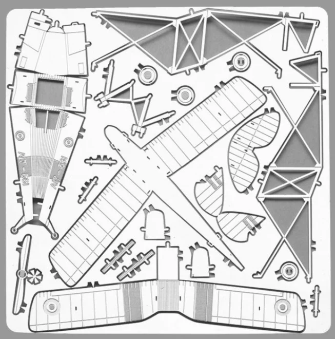 METAL EARTH 3D puzzle Letoun de Havilland Tiger Moth