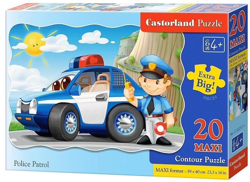 CASTORLAND Puzzle Policejní hlídka MAXI 20 dílků