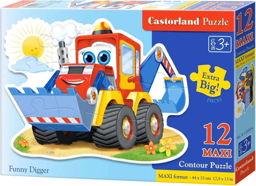 Castorland Bagr 12 dílků