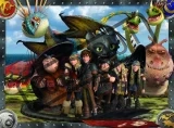 RAVENSBURGER Puzzle Jak vycvičit draka: Bezzubka a přátelé XXL 100 dílků